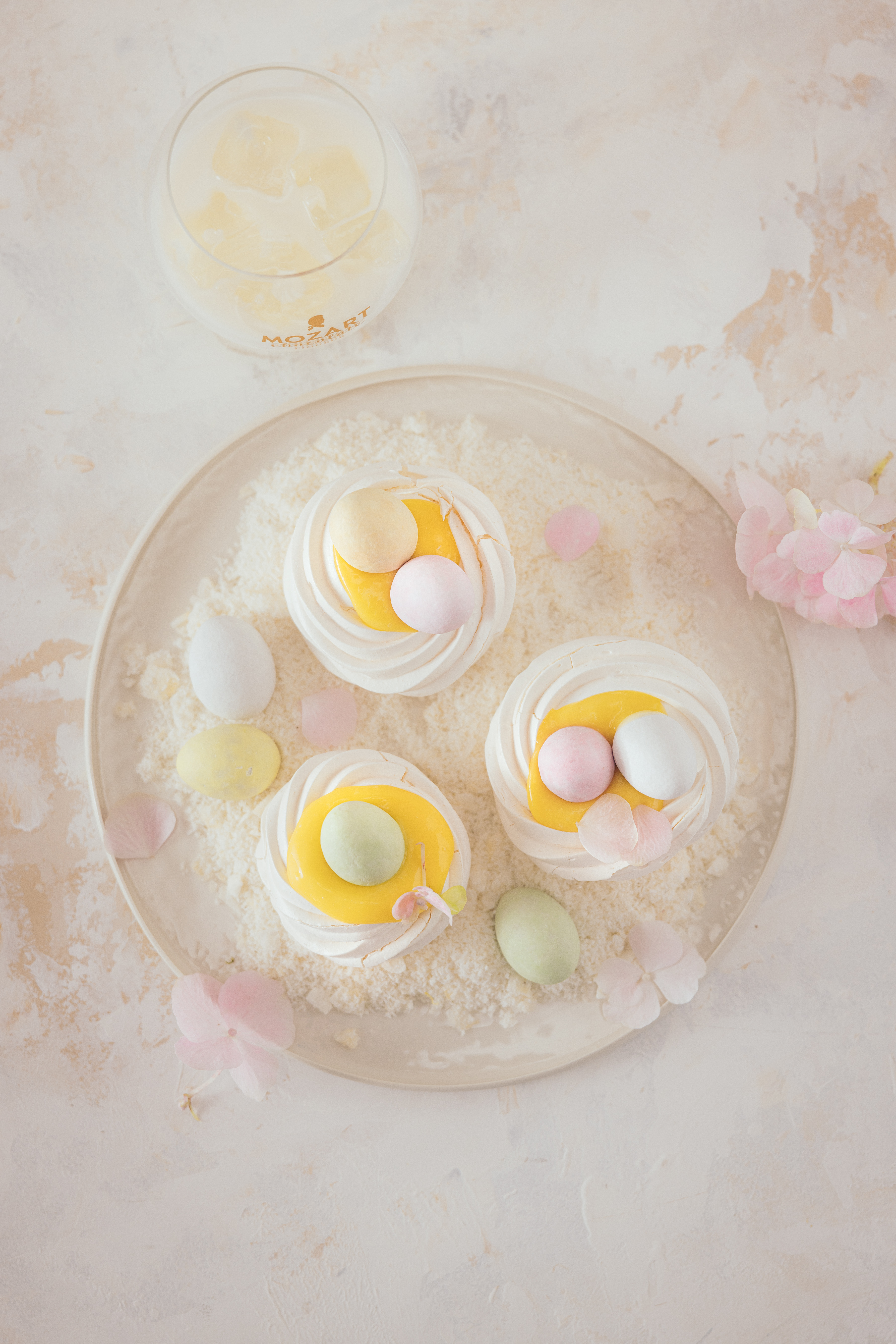 Mozart Meringue Nests 