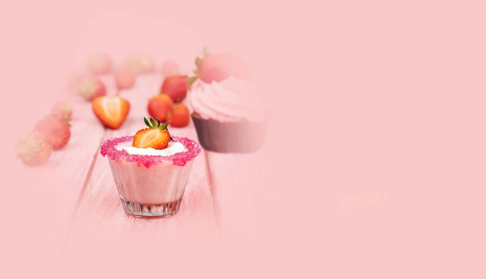 Mozart Strawberry Cupcake