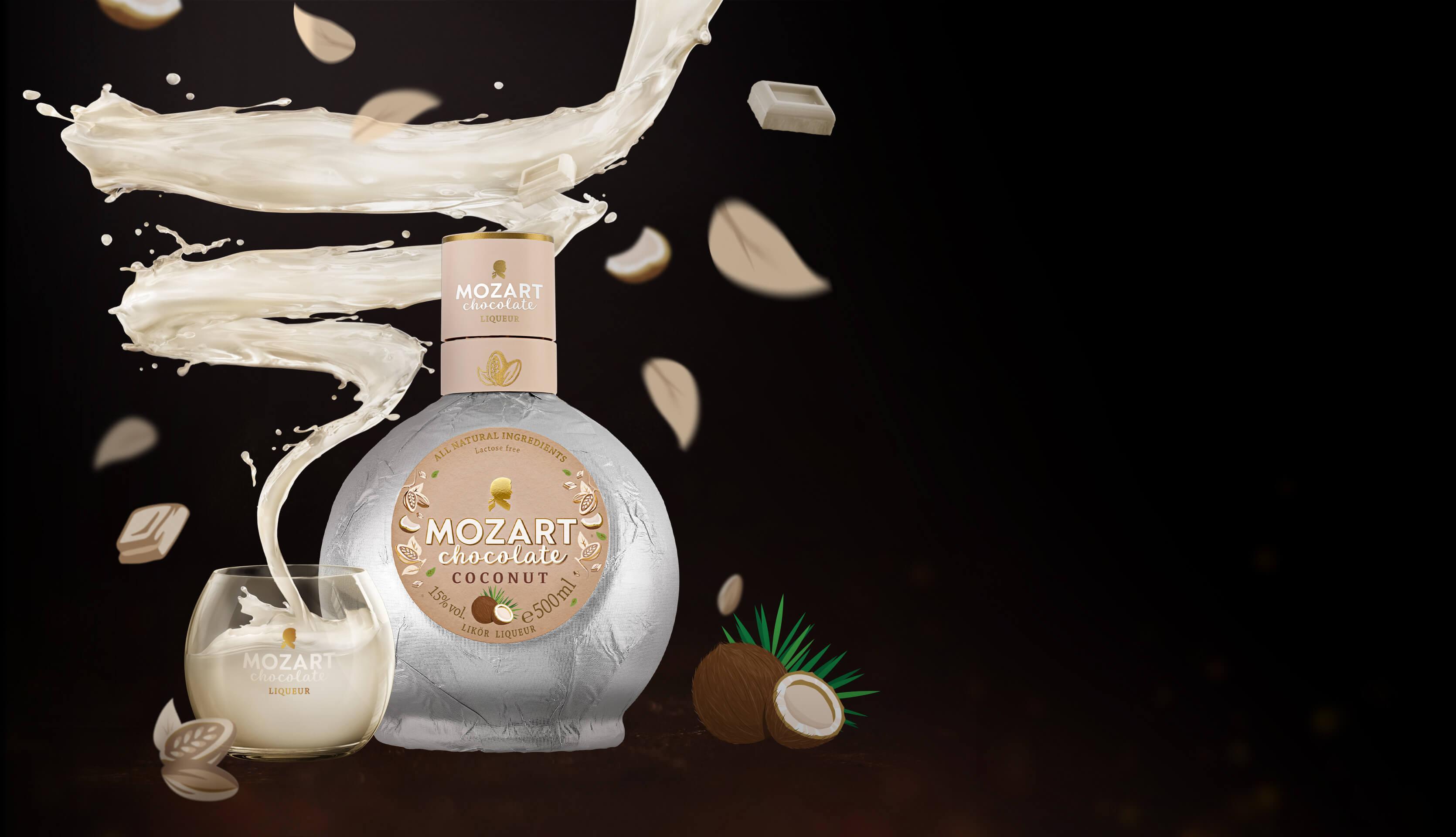 Coconut Mozart Chocolate Liqueurs