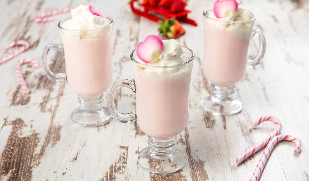 Mozart Strawberry Rose Hot Chocolate