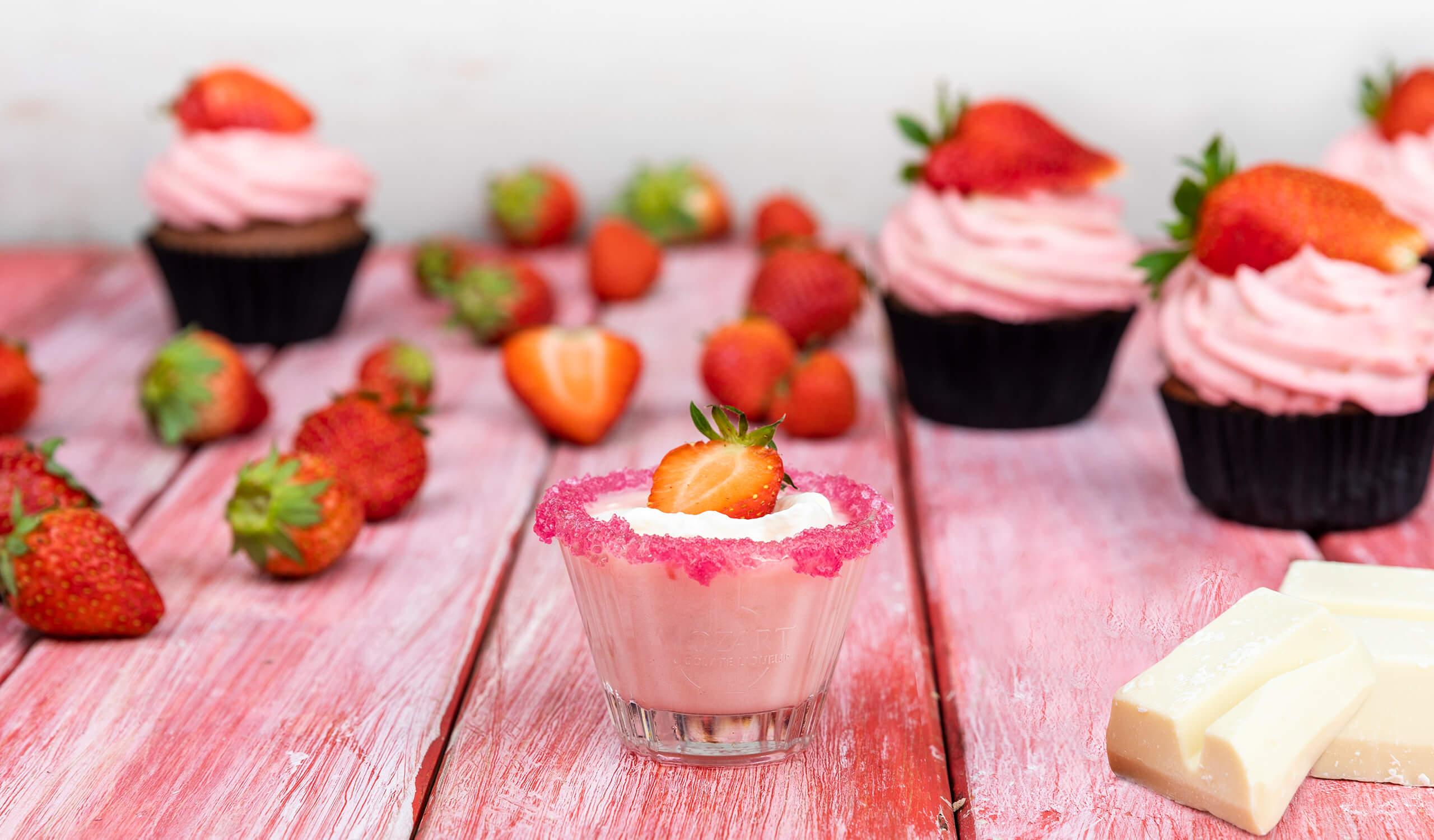 Strawberry Chocolate Muffin | Recipe | Mozart Chocolate Liqueurs